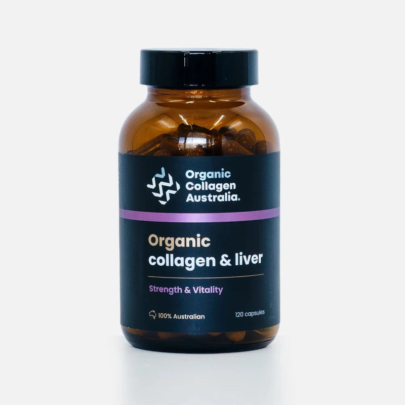 Organic Collagen Australia Organic Collagen & Liver Strength & Vitality 120 caps