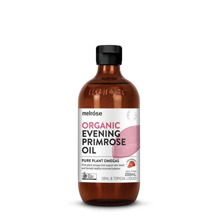 Melrose Organic Evening Primose Oil Strawberry 200ml