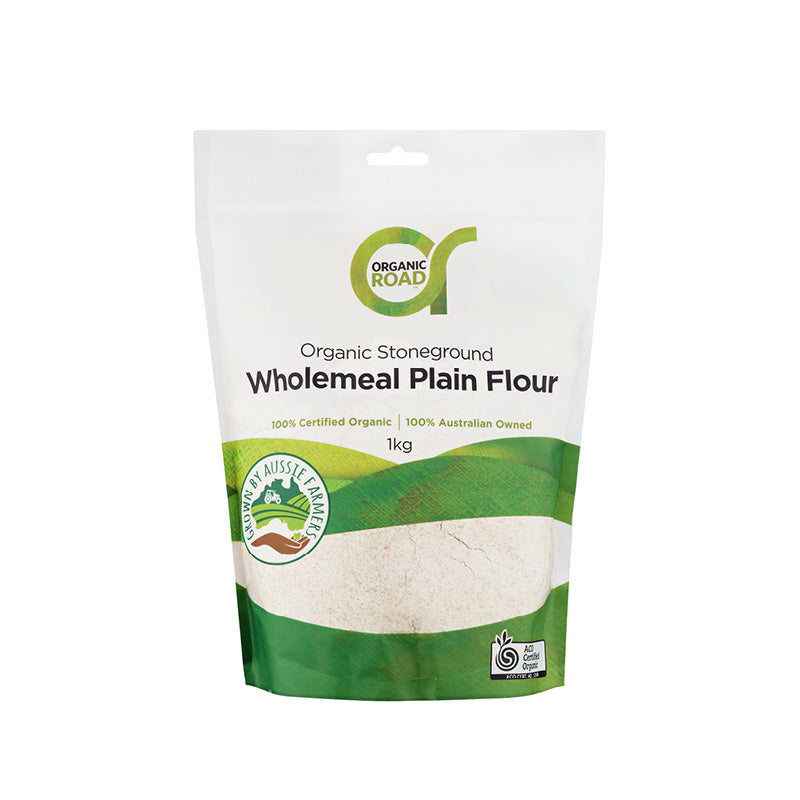 ORGANIC ROAD Wholemeal Wheat Flour 1kg - Go Vita Burwood