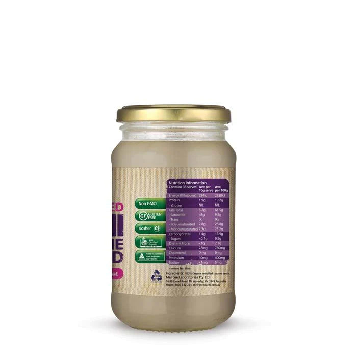 MELROSE Org Tahini Unhulled 365G