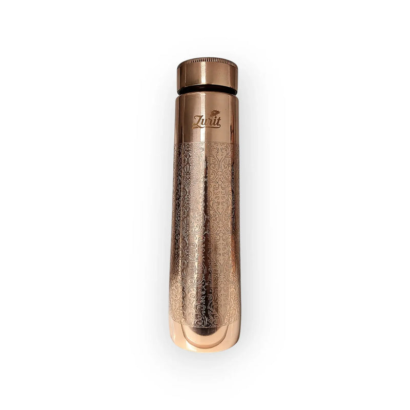 Zurit Copper Water Bottle 825ml Radiant Cone Shine