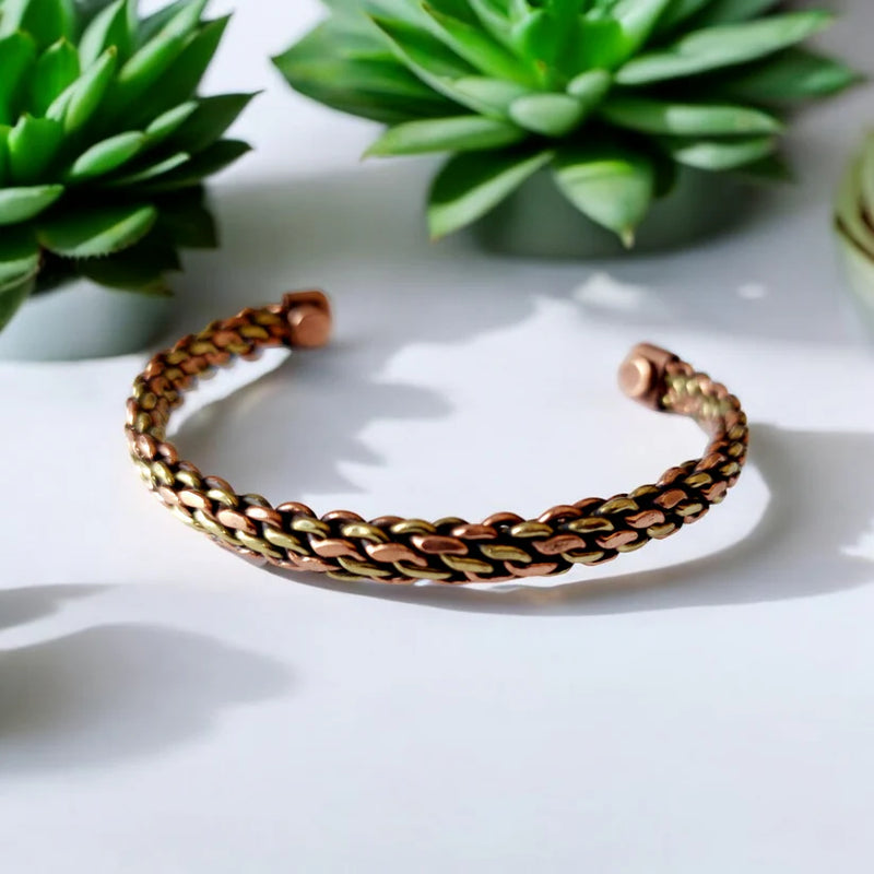 Zurit Premium Copper Magnetic Bracelet Golden Unity