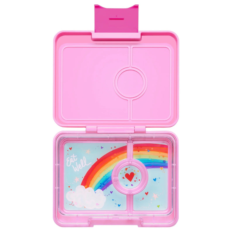 Yumbox Snack Box 3 Compartment Power Pink Rainbow