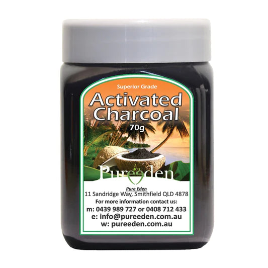 PURE EDEN Activated Charcoal 70G