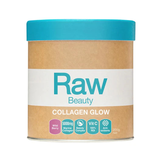 RAW Beauty Collagen Glow wild Berry 350g Marine Collagen