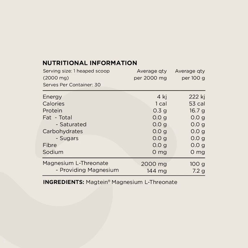 Switch Nutrition Mag3 100% Pure Magnesium L-Threonate 60g