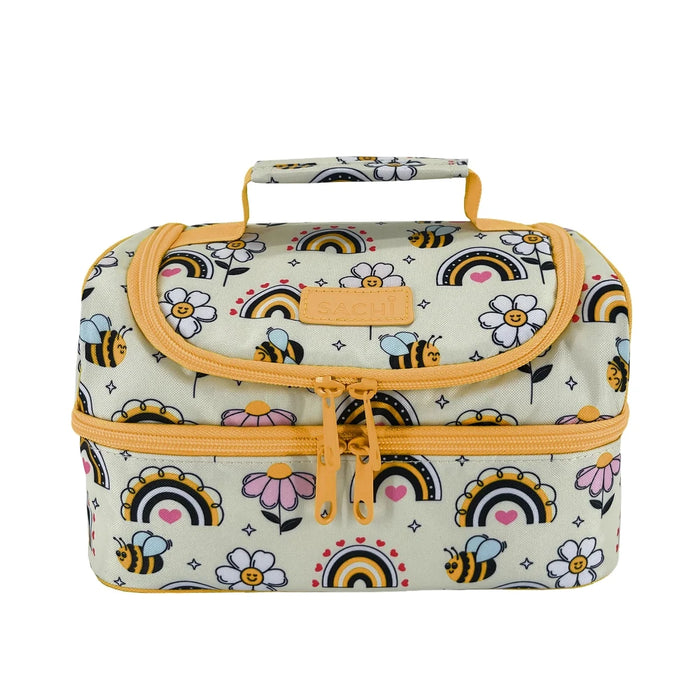 Sachi Double Decker Lunch Bag (Busy Bees)