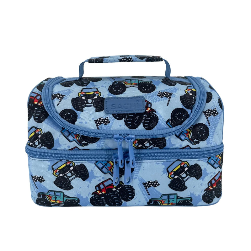 Sachi Double Decker Lunch Bag (Monster Trucks)