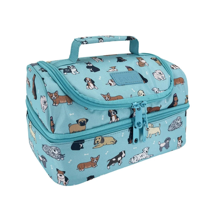 Sachi Double Decker Lunch Bag (Puppy Dogs)