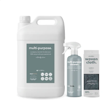 Euclove Natural Multi-Purpose Cleaner Spray – 500 ml | Plant-Based, Non-Toxic Surface Cleaner with Eucalyptus & Neem