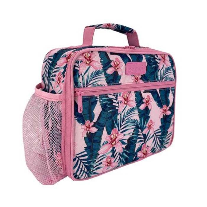 SACHI Insulated Crew Lunch Bag Pink Orchids