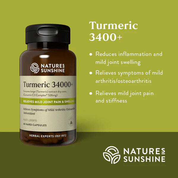 NATURE'S SUNSHINE Turmeric 34000+ 60cap