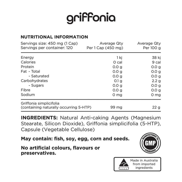 SWITCH NUTRITION Griffonia 120 caps