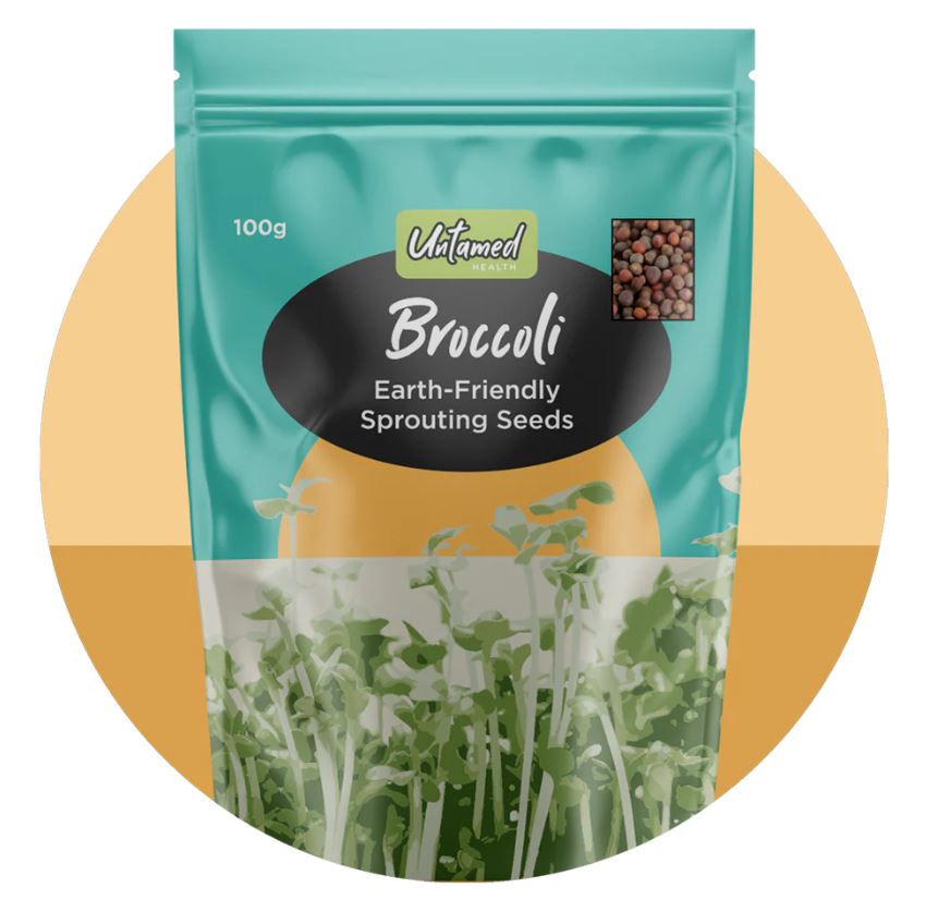 UNTAMED HEALTH Broccoli Sprouting Seeds 100g Go Vita Burwood