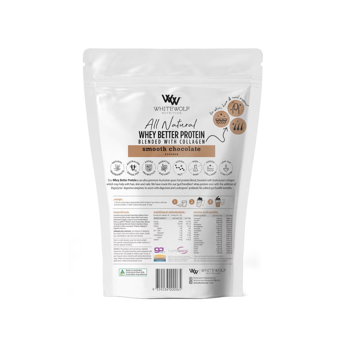 White Wolf Nutrition Whey Better Protein Smooth Chocolate 2.24kg