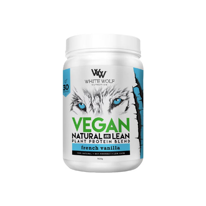 White Wolf Nutrition Lean Vegan Protein French Van 30 Serve 900g