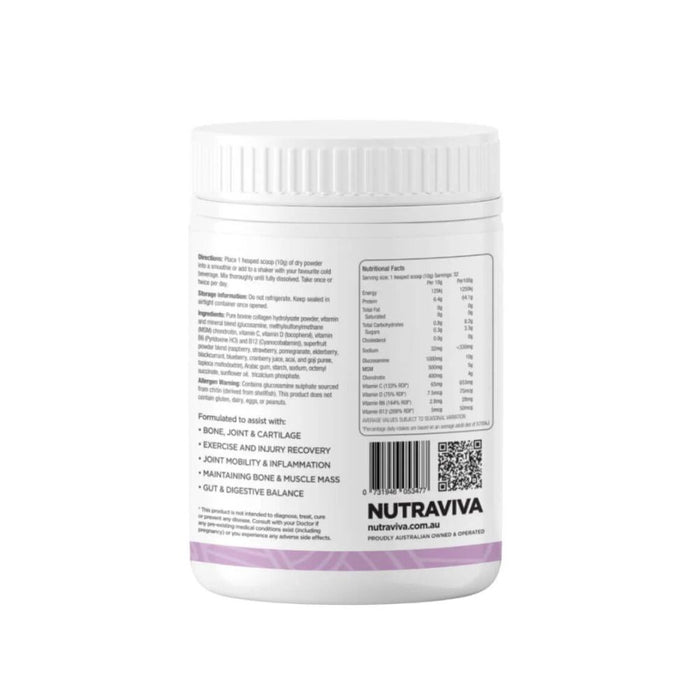 NutraViva Plus Joint & Bone Formula Unflavoured 320g