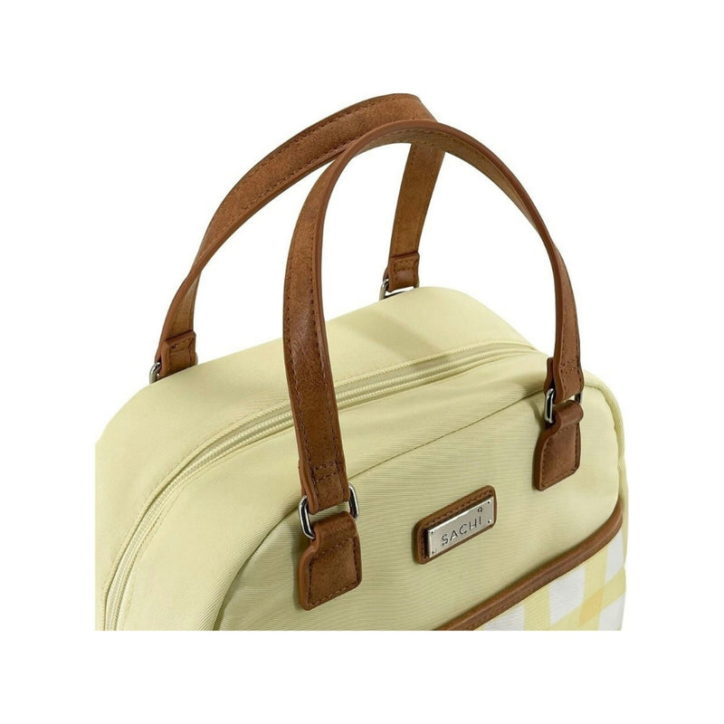 Sachi insulated Cali lunch bag Daffodil Gingham