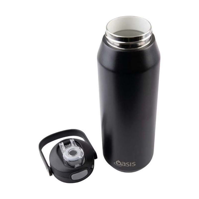 Oasis Ceramic Capri Drink Bottle 1L Black