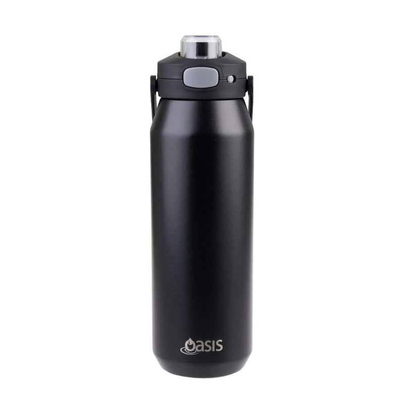 Oasis Ceramic Capri Drink Bottle 750ml Black