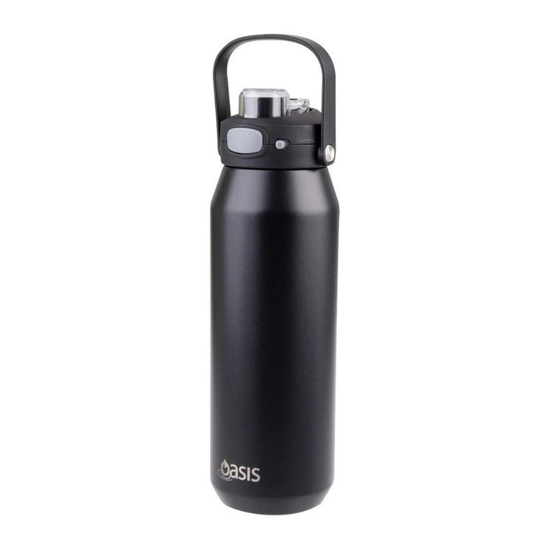 Oasis Ceramic Capri Drink Bottle 750ml Black
