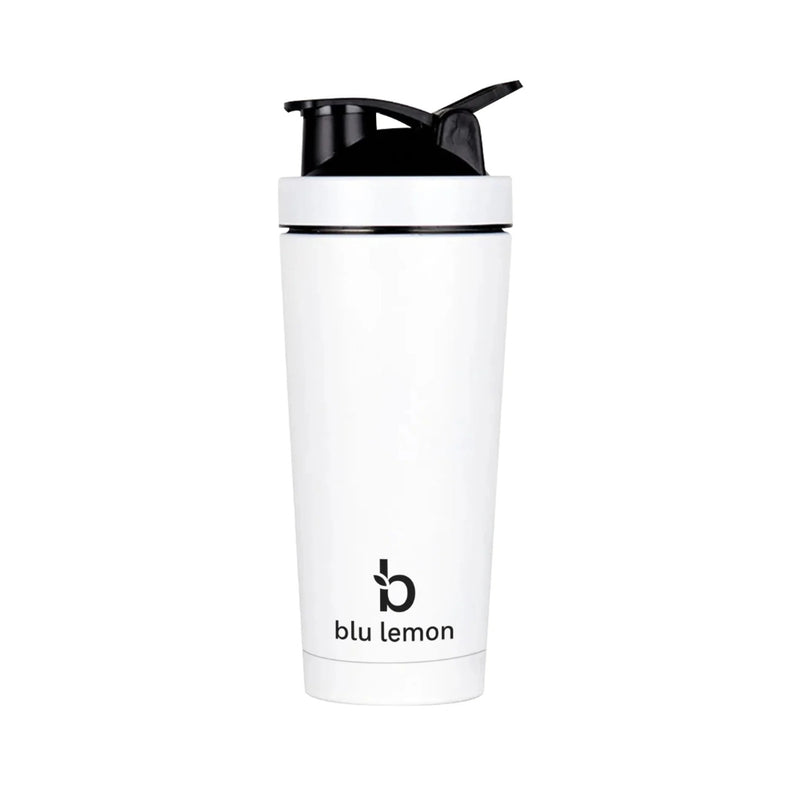 Blue Lemon insulated Protein Shaker White 700ml