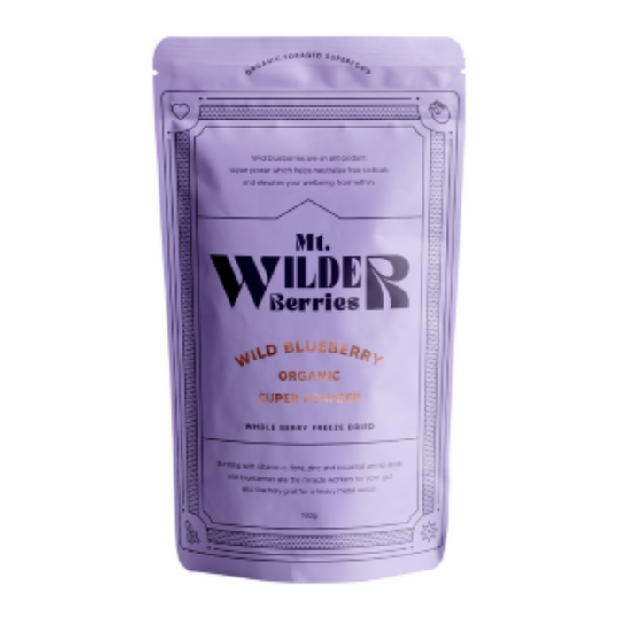 MOUNT WILDER BERRIES Wild Blueber Org Sup Pw Co 100G