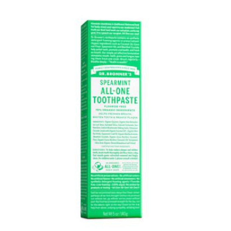 Dr Bronner's Toothpaste Spearmint 140g