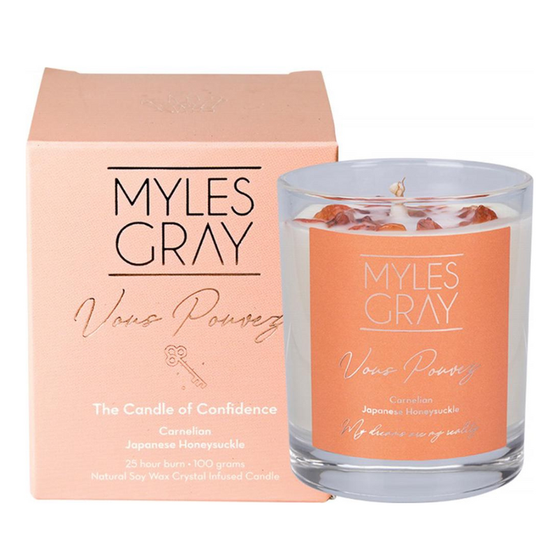 MYLES GRAY Crystal Soy Candle Honeysuckle