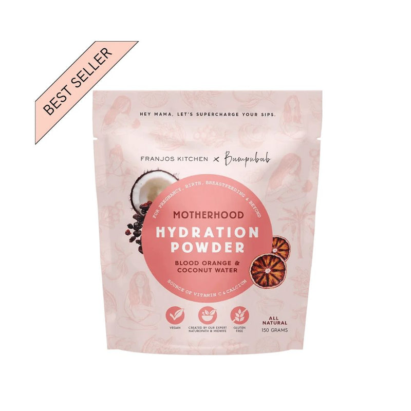Franjos Kitchen Motherhood Hydration Powder Blood Orange & Coconut Water 150gm