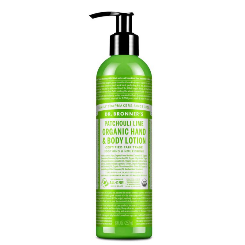 Dr Bronner's Lotion Patchouli & Lime 237ml