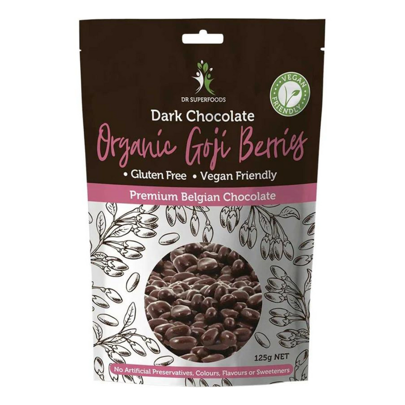 DR SUPERFOODS Dark Choc Goji Berries 125g