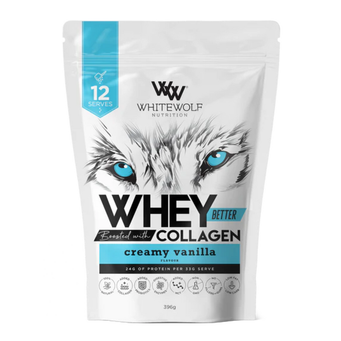 WHITE WOLF NUTRITION Whey Protein Vanilla 396g