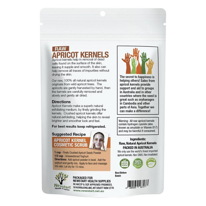 APRICARE Apricot Kernels Raw 1kg