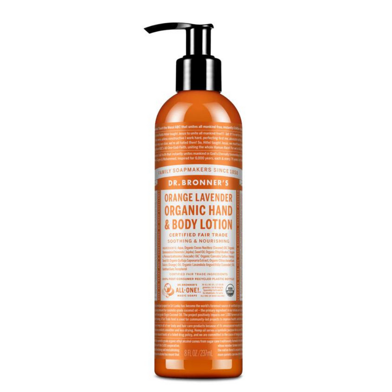 Dr Bronner's Lotion Orange & Lavender 237ml