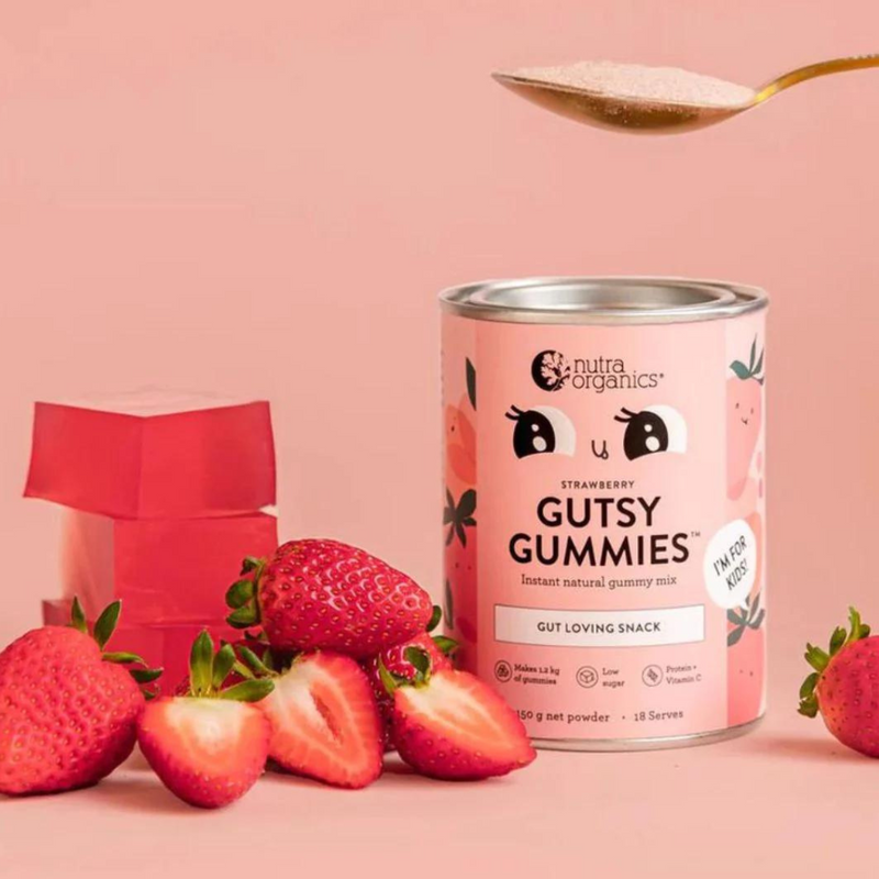 Nutra Organics Gutsy Gummies Strawberry 150gm