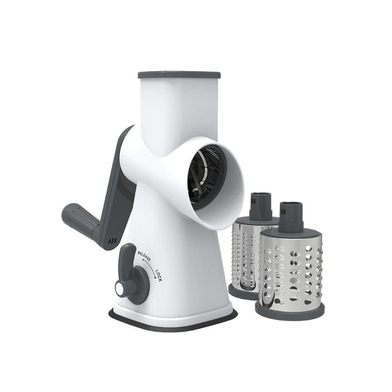 Appetito 3 Blade Drum Grater (White-Grey