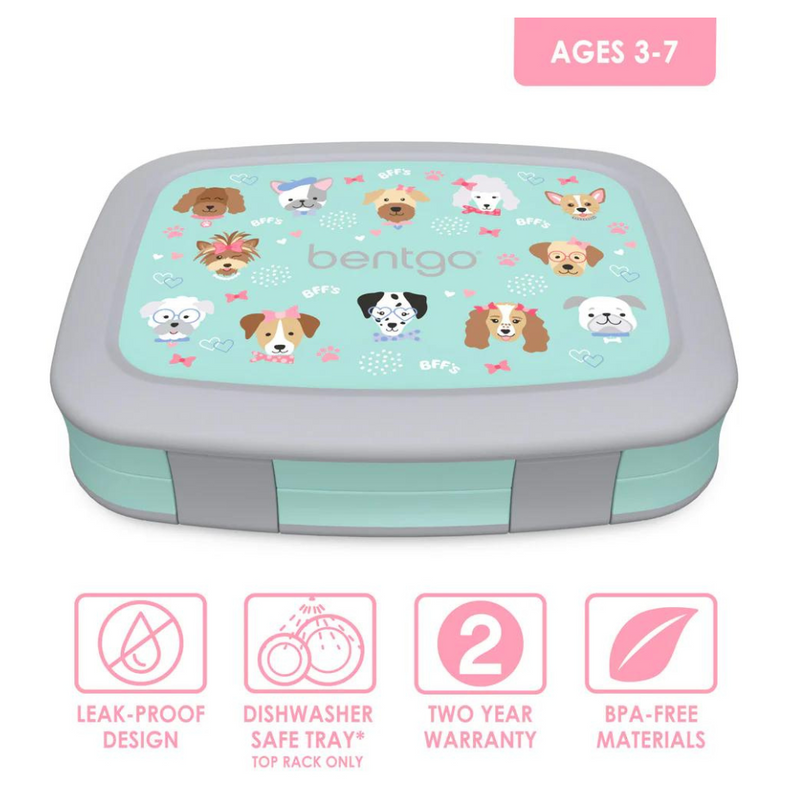 Bentgo Kids Bento Lunchbox (Puppies)