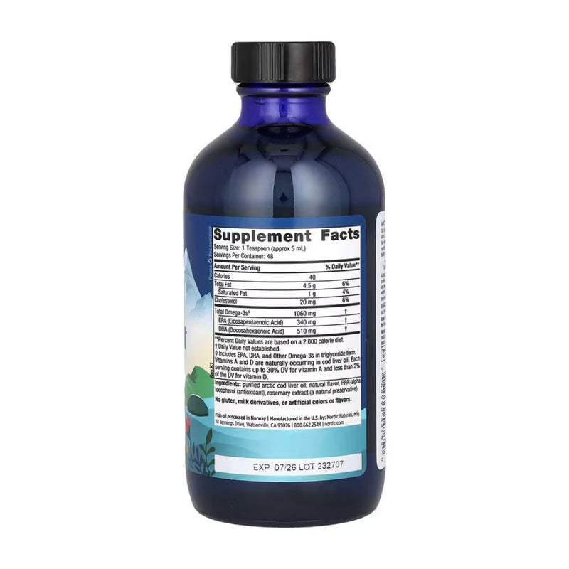 NN Arctic Cod Liver OIl Orange 8oz