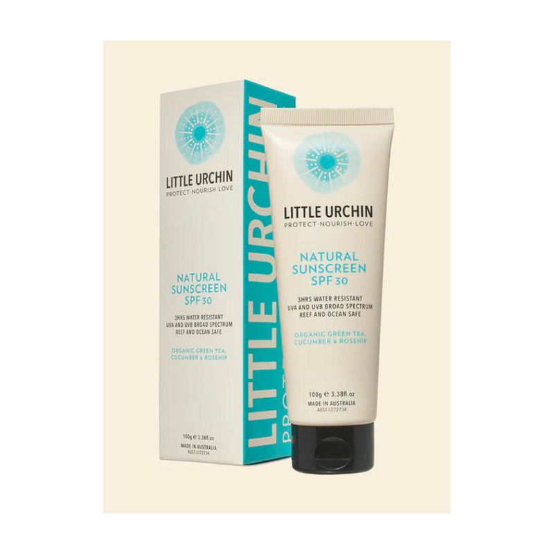 Little Urchin Clear Zinc Sunscreen SPF30 100g