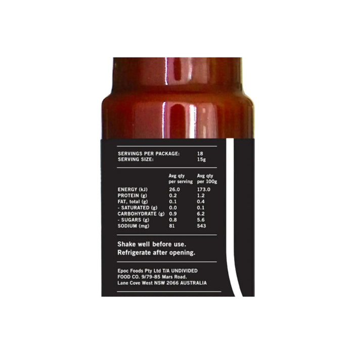 Undivided Food Co. Good Sauce Ketchup 270g