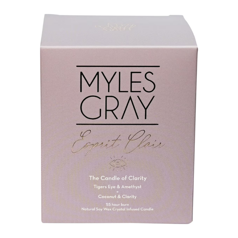 MYLES GRAY Crystal Soy Candle Coconut Clari