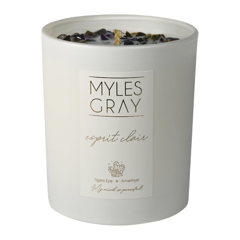 MYLES GRAY Crystal Soy Candle Coconut Clari