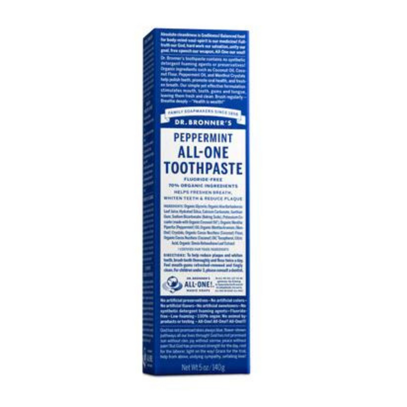 Dr Bronner's Toothpaste Peppermint 140g