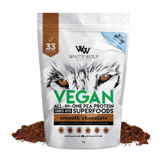 WHITE WOLF NUTRITION Vegan Smooth Choc Prot 1kg