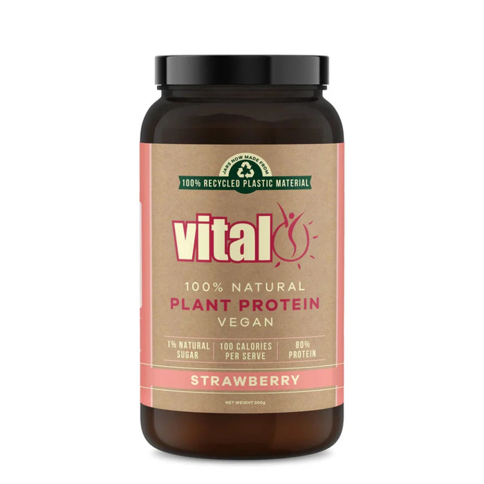 Vital Vegan Plant Protein strawberry 500g