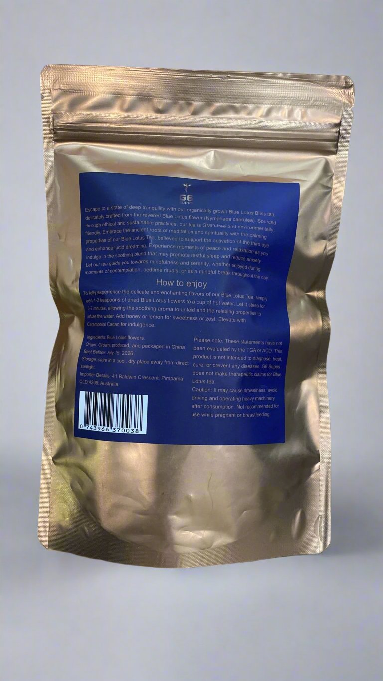G6 Supps - Blue Lotus Bliss Organic Tea 40g