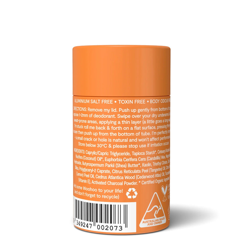 WOOHOO Body Deodorant Stick Tango Sensitive Bicarb Free 60g