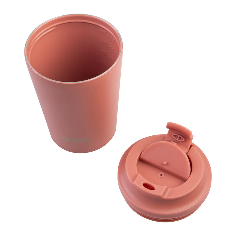 Oasis Ceramic Lined S/S D/Wall Insulated Coffee Cup Auburn 360ml