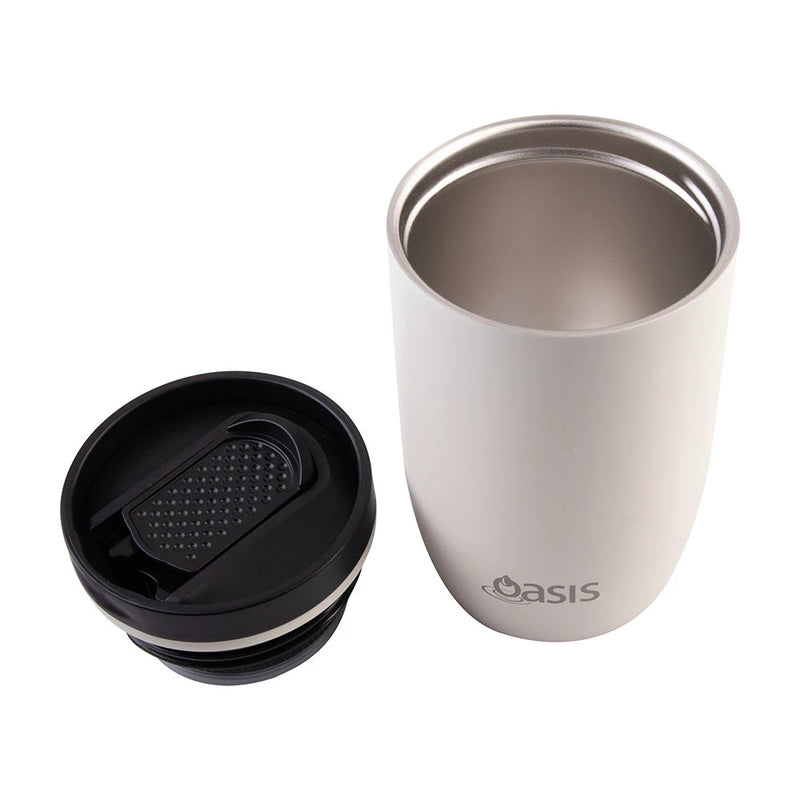 Oasis Stainless Steel Insulated Travel Cup 300ml - Alabaster